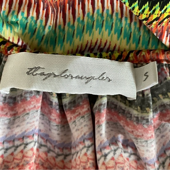 Tbags Los Angeles colorful print dress size small - Picture 7 of 7